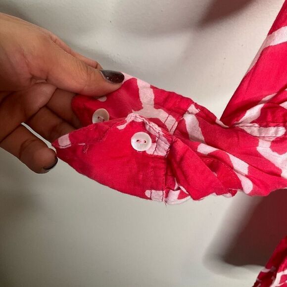 Roberta Roller Rabbit Button Down Cotton Tunic - Picture 5 of 7